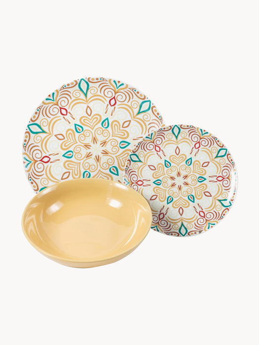 Porcelain Tableware Set Sharm 6 People Set of 18