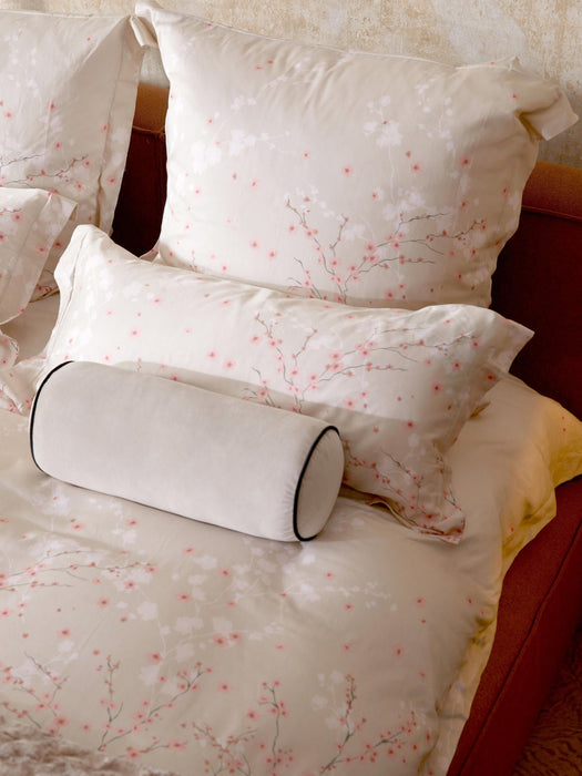 Sakura Cotton Sateen Duvet Cover with Floral Print