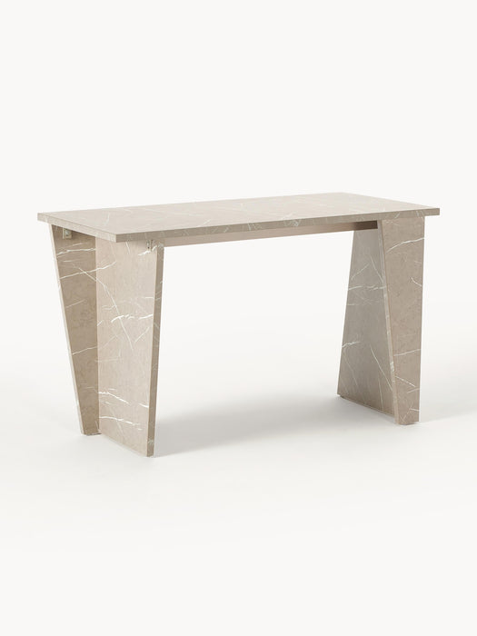 Travertine Effect Desk Liam