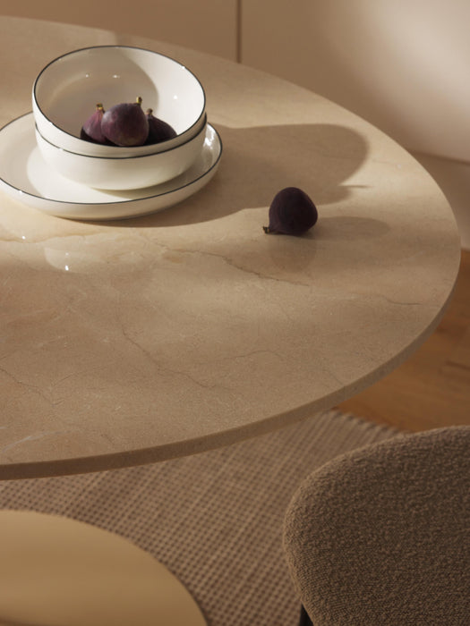 Oval Marble Dining Table Miley 120x90 cm
