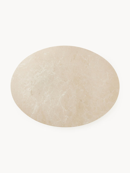 Oval Marble Dining Table Miley 120x90 cm