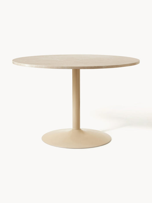 Miley Oval Marble Dining Table, 120 x 90 cm