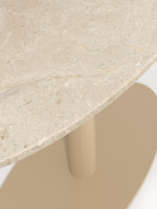 Oval Marble Dining Table Miley 120x90 cm
