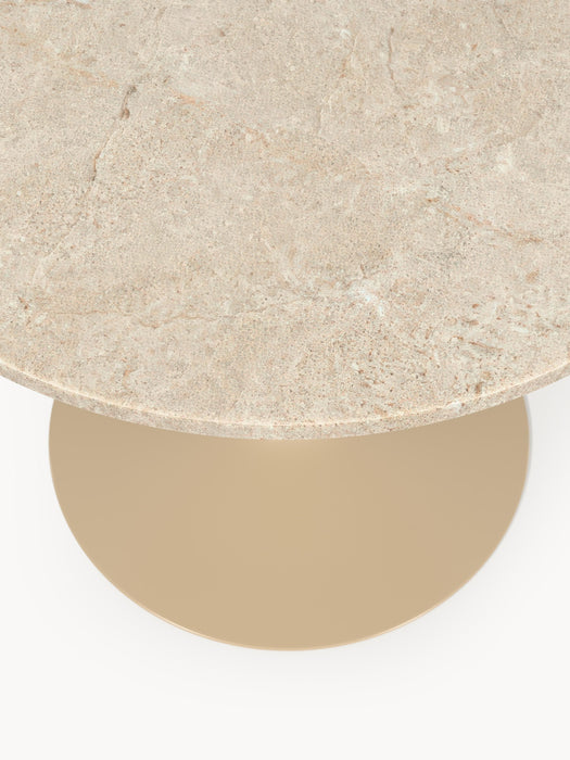 Oval Marble Dining Table Miley 120x90 cm
