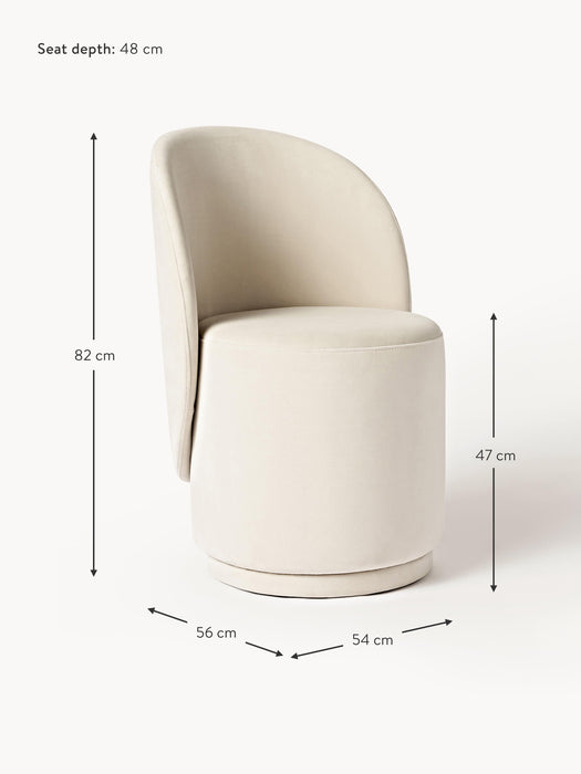 Upholstered Velvet Chair Zeyno