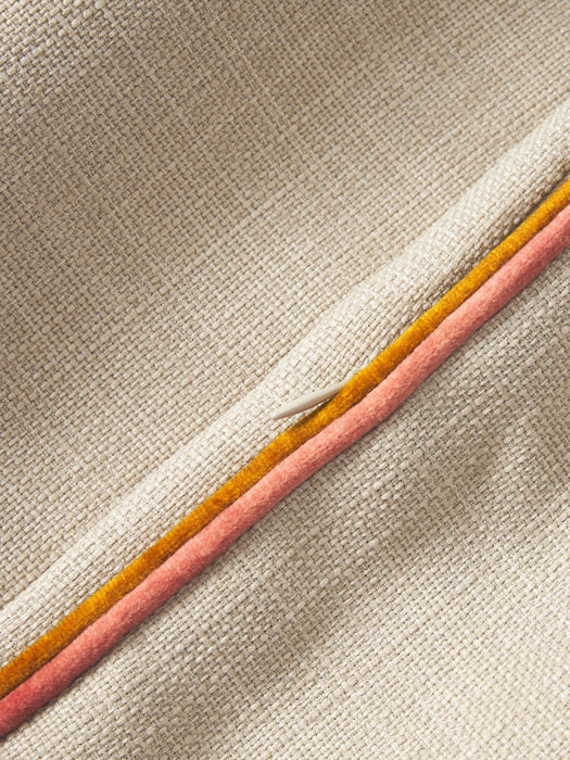 Cressida Cushion Cover with Two-Coloured Piping