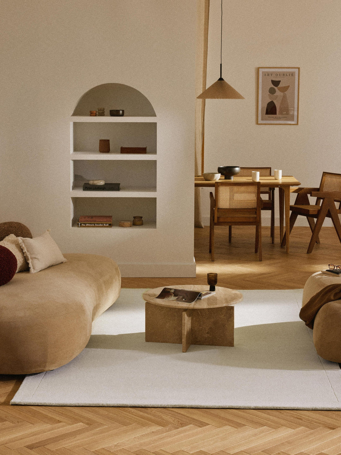 Jadie Hand-Tufted Low-Pile Wool Rug