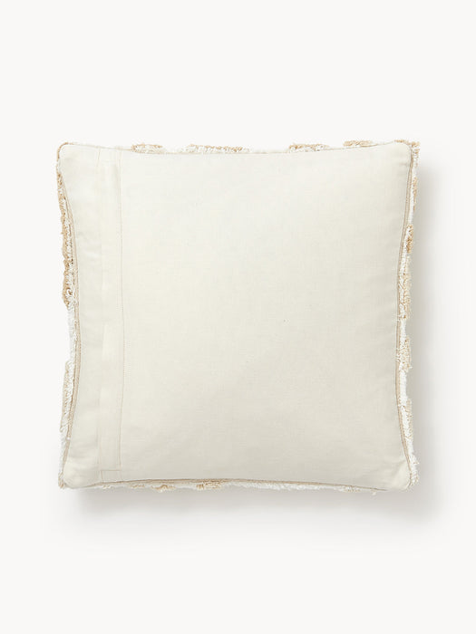 Sela Cotton Cushion Cover with Tufted Plant Motif