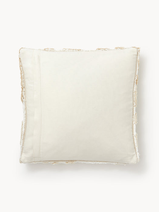 Cotton Cushion Cover Sela with Tufted Plant Motif