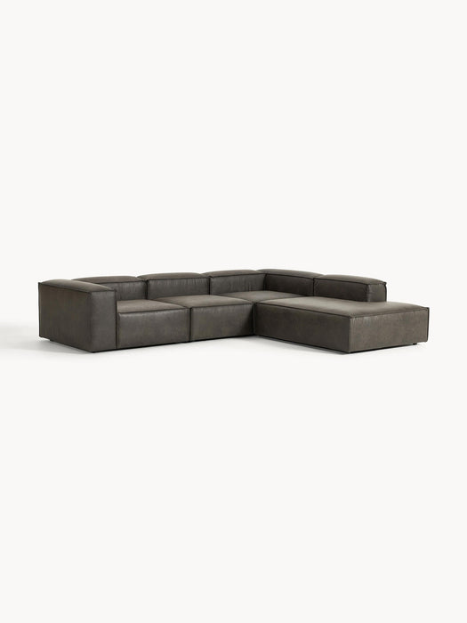 Lennon Modular Leather Corner Sofa (4-seater)