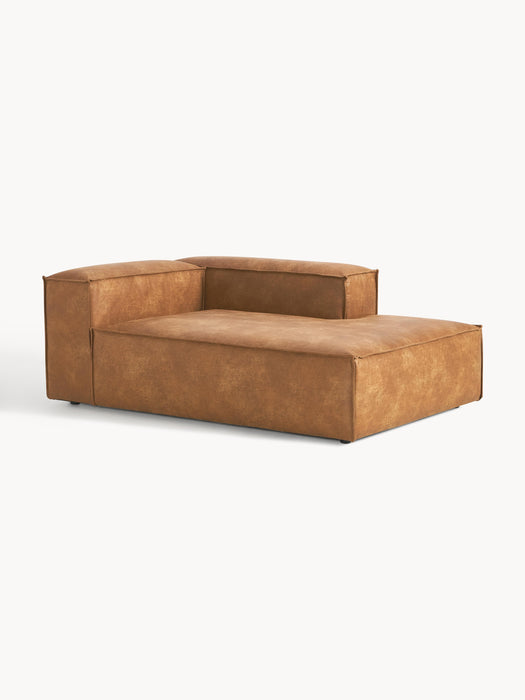Leather Corner Chaise Module Lennon
