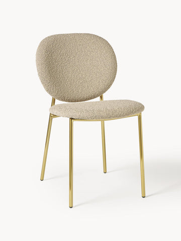 Ulrica Upholstered Bouclé Dining Chairs, Set of 2