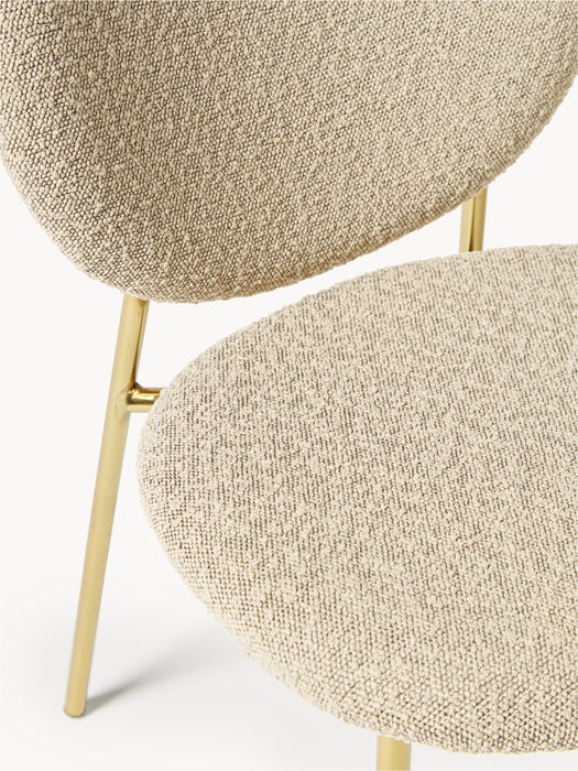 Upholstered Boucl Dining Chairs Ulrica Set of 2
