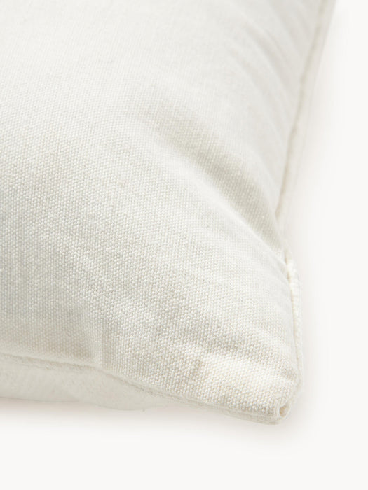 Reza Embroidered Cotton Cushion Cover with a High-Low Structure