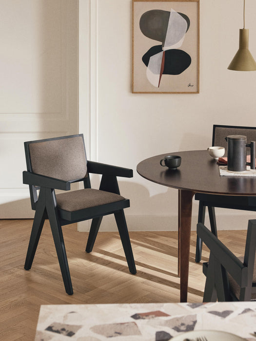 Upholstered Dining Chair Sissi with Armrests