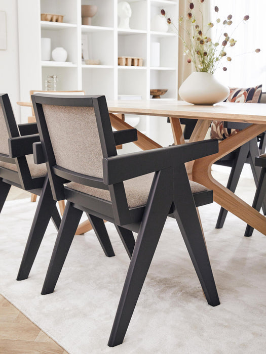 Upholstered Dining Chair Sissi with Armrests
