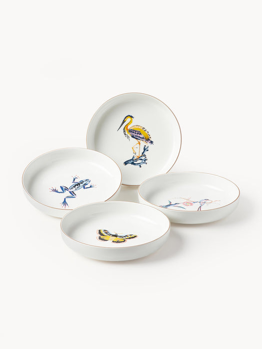 Pasta Plates Flamboyant Set of 4
