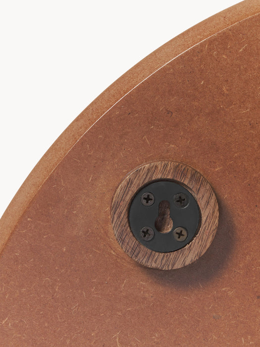 Round Wall Mirror Sandro with Wooden Shelf