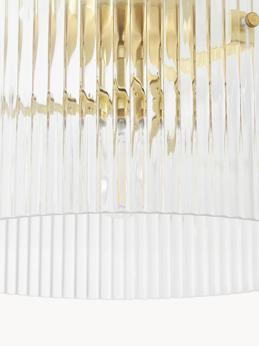 Ribbed Glass Ceiling Lamp Emmi