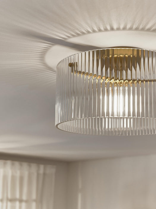 Ribbed Glass Ceiling Lamp Emmi
