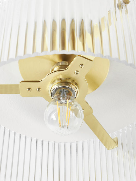 Ribbed Glass Ceiling Lamp Emmi
