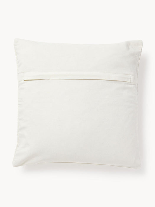 Izad Embroidered Cotton Cushion Cover with a High-Low Texture