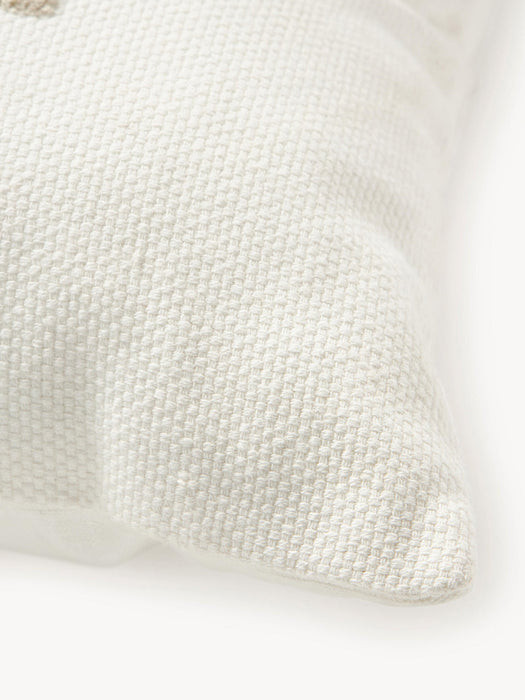 Izad Embroidered Cotton Cushion Cover with a High-Low Texture
