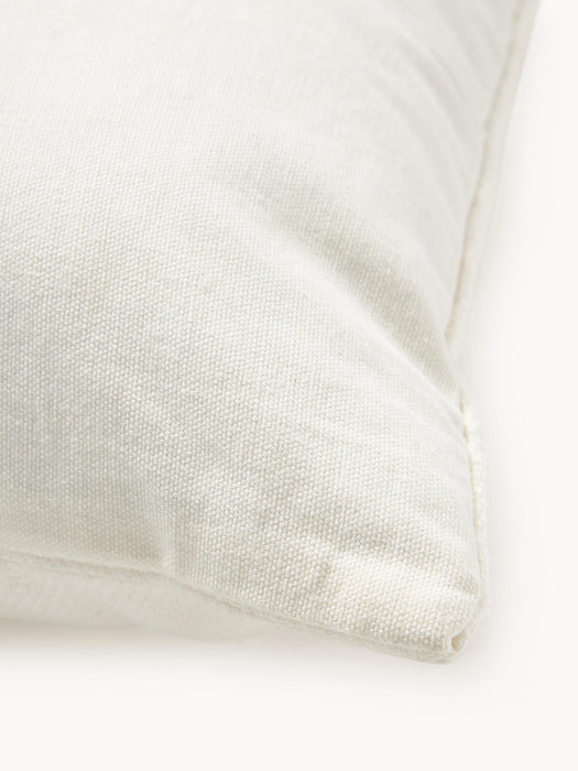 Reza Embroidered Cotton Cushion Cover with a High-Low Structure