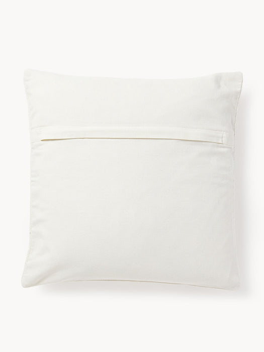 Reza Embroidered Cotton Cushion Cover with a High-Low Structure