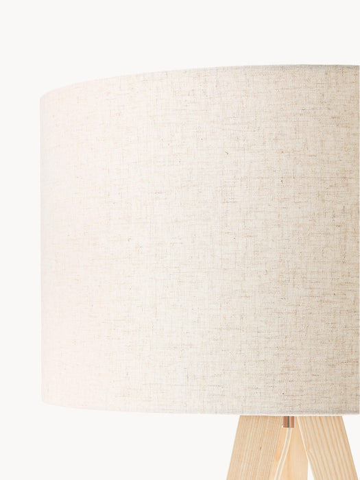 Solid Wood Tripod Floor Lamp Jake