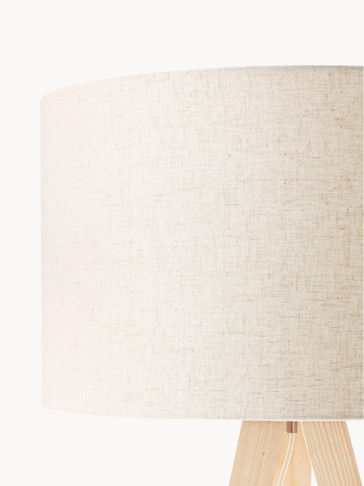 Jake Solid Wood Tripod Floor Lamp