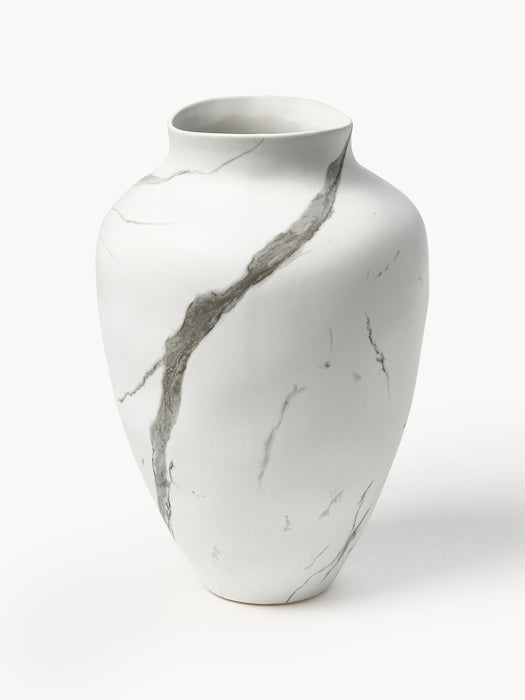 Latona Marble Effect Handmade Vase, H 30 cm