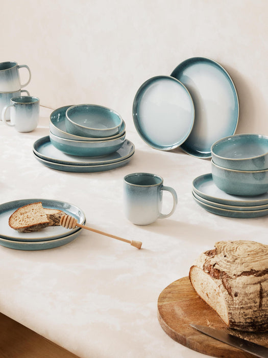 Havana Reactive Glaze Tableware Set, 4 people, Set of 12