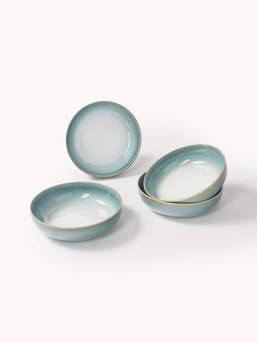 Havana Reactive Glaze Tableware Set, 4 people, Set of 12