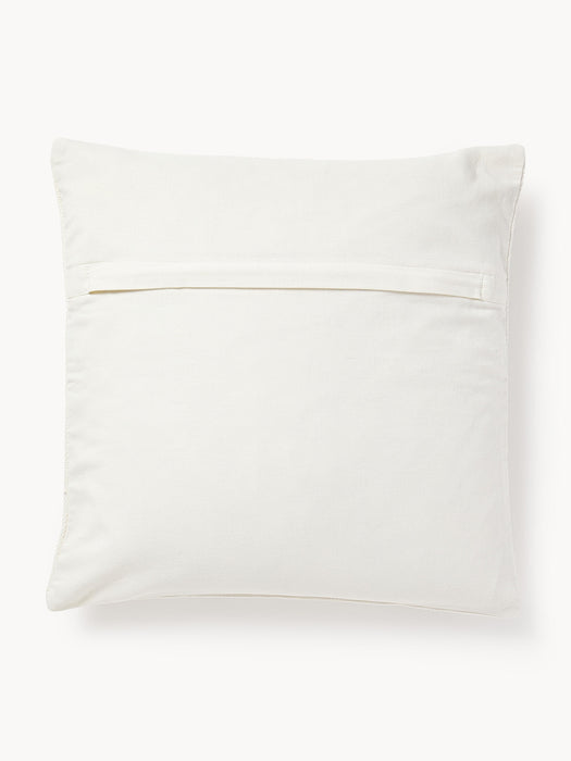 Embroidered Cotton Cushion Cover Vahid with a High-Low Texture