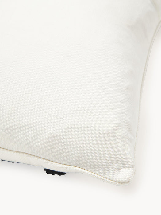 Embroidered Cotton Cushion Cover Vahid with a High-Low Texture
