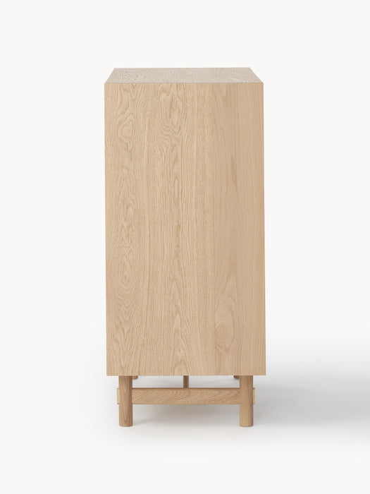 Oak Wood Chest of Drawers Diana