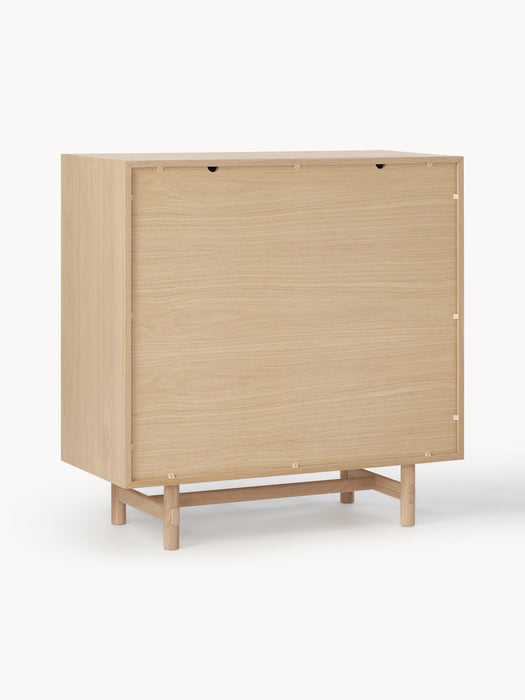 Oak Wood Chest of Drawers Diana