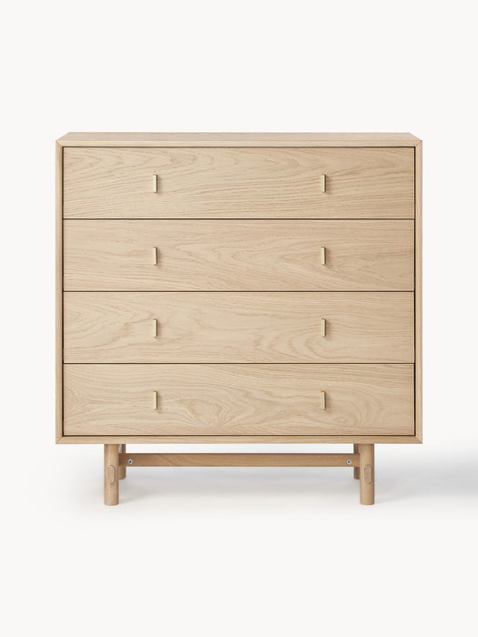 Oak Wood Chest of Drawers Diana