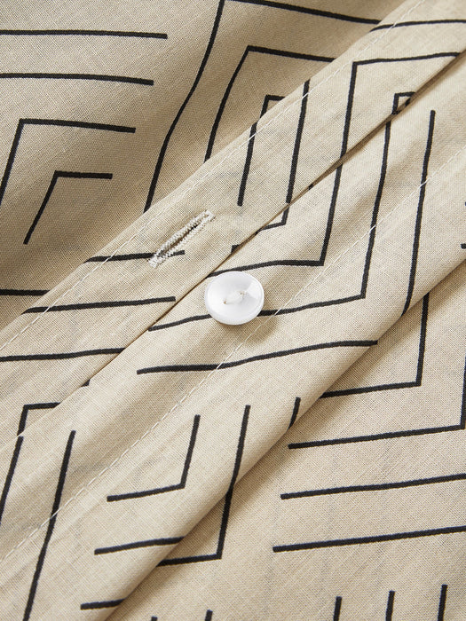 Milano Cotton Duvet Cover with Graphic Pattern