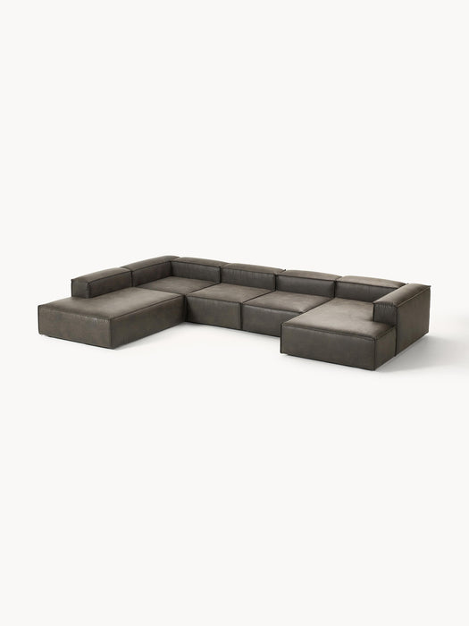 XL Leather Modular Sofa Lennon