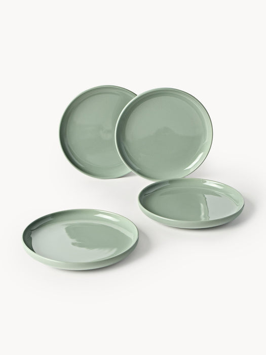 Porcelain Breakfast Plates Nessa Set of 4