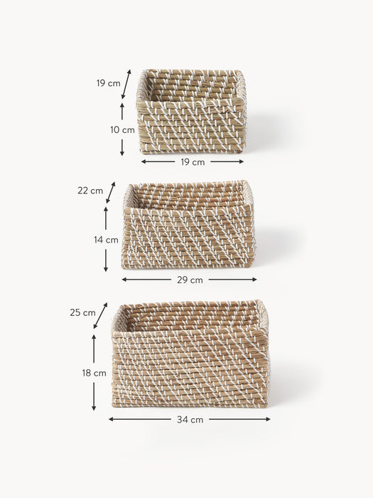 Seagrass Storage Baskets Aleya Set of 3