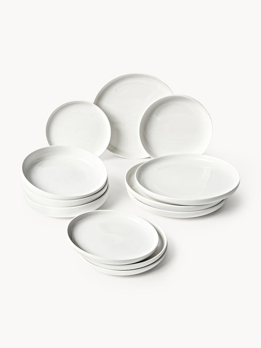 Nessa Porcelain Tableware Set, 4 People, Set of 12