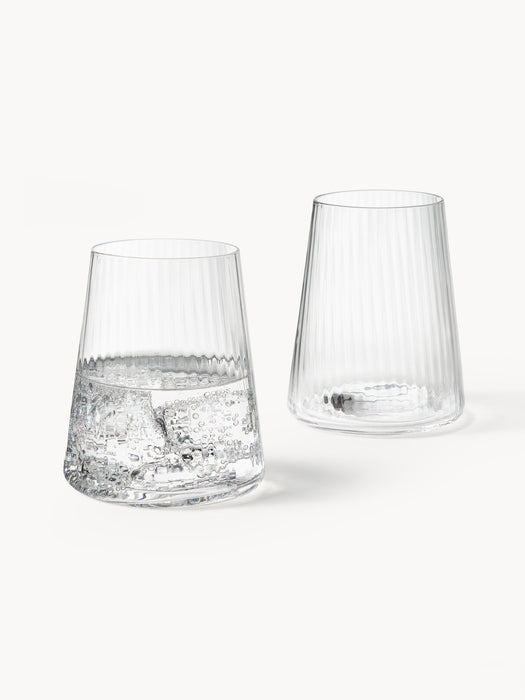 Handmade Tumblers Cami with Groove Structure Set of 4