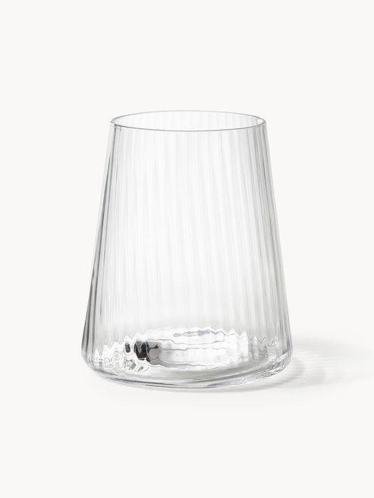 Handmade Tumblers Cami with Groove Structure Set of 4