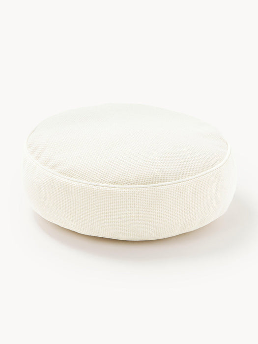 Aya Round BouclÃ© Cushion with Piping