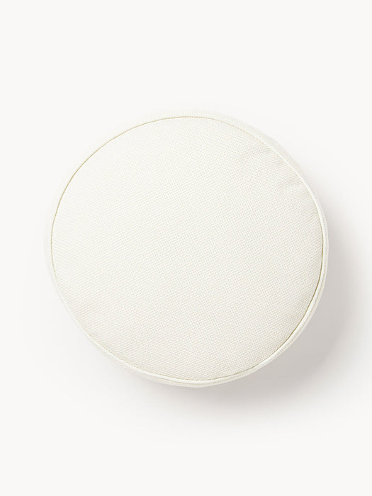 Aya Round BouclÃ© Cushion with Piping