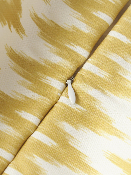 Maillot Outdoor Cushion Cover with Ikat Pattern