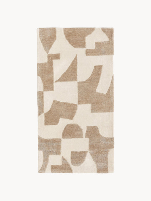 High-Low Wool Rug Corin Hand-Tufted